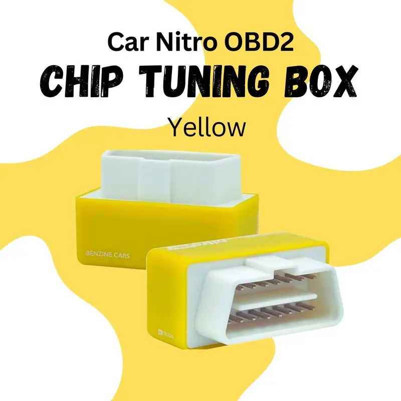 Car Nitro Obd2 Performance Chip Tuning Box Yellow - Nitroobd2 Full Chip Tuning Box For Benzine Cars Nitro Obd2 Plug 1