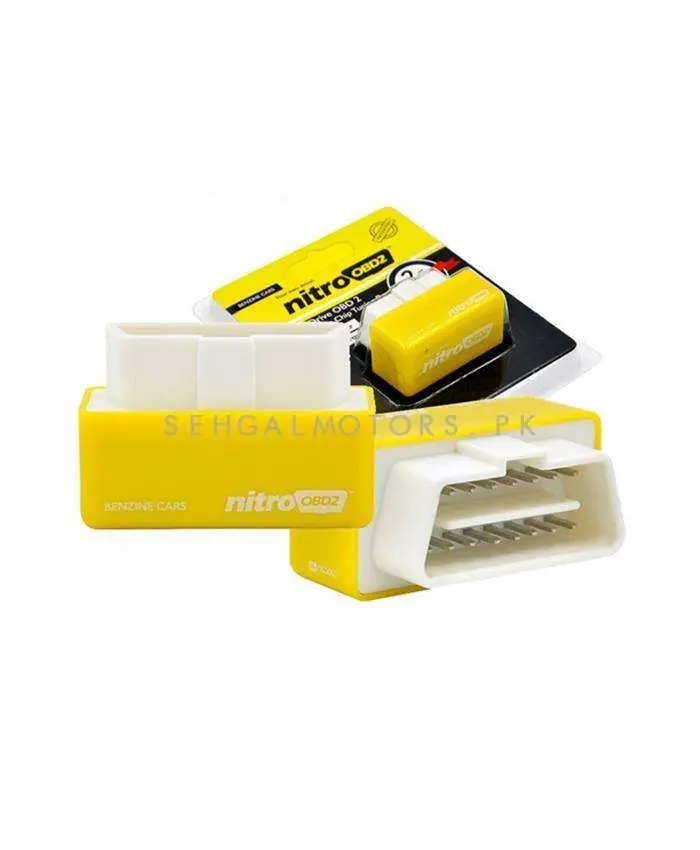 Car Nitro Obd2 Performance Chip Tuning Box Yellow - Nitroobd2 Full Chip Tuning Box For Benzine Cars Nitro Obd2 Plug 2
