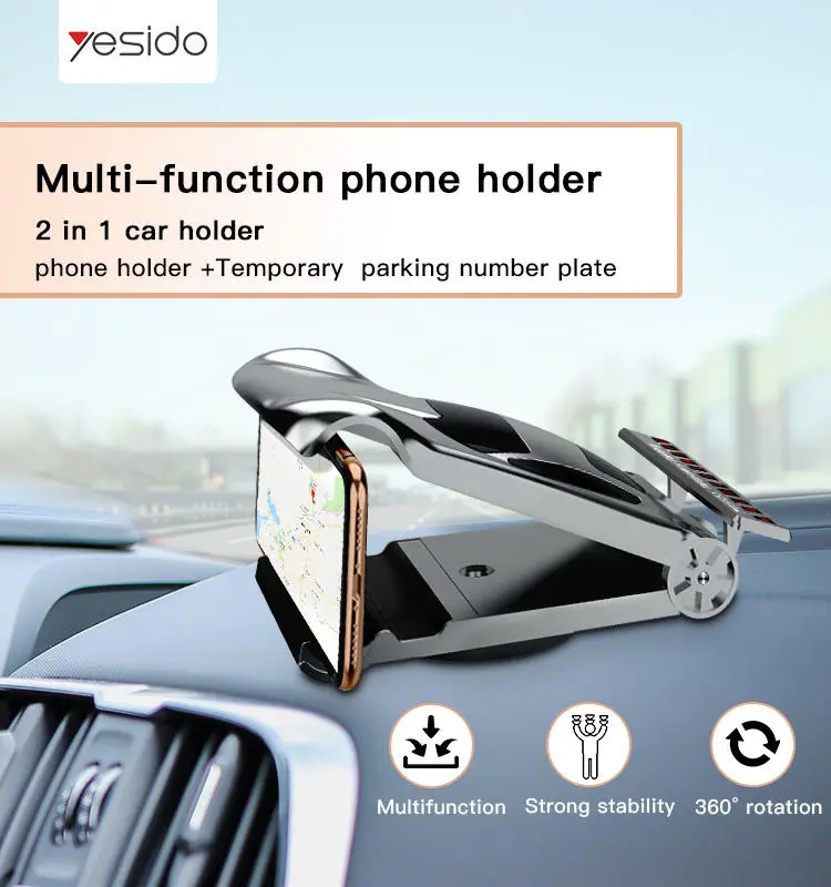 Car Phone Holder Car Shape Mobile Phone Holder - Mobile Number Parking 2