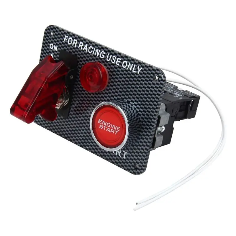 Car Racing Engine Push Start Button With Toggle Switches 2