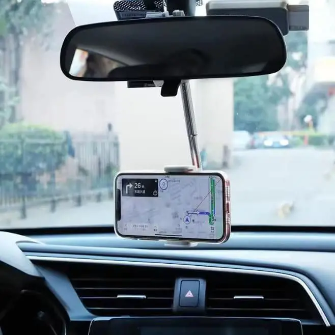 Car Rearview Mirror Mobile Phone Holder 2