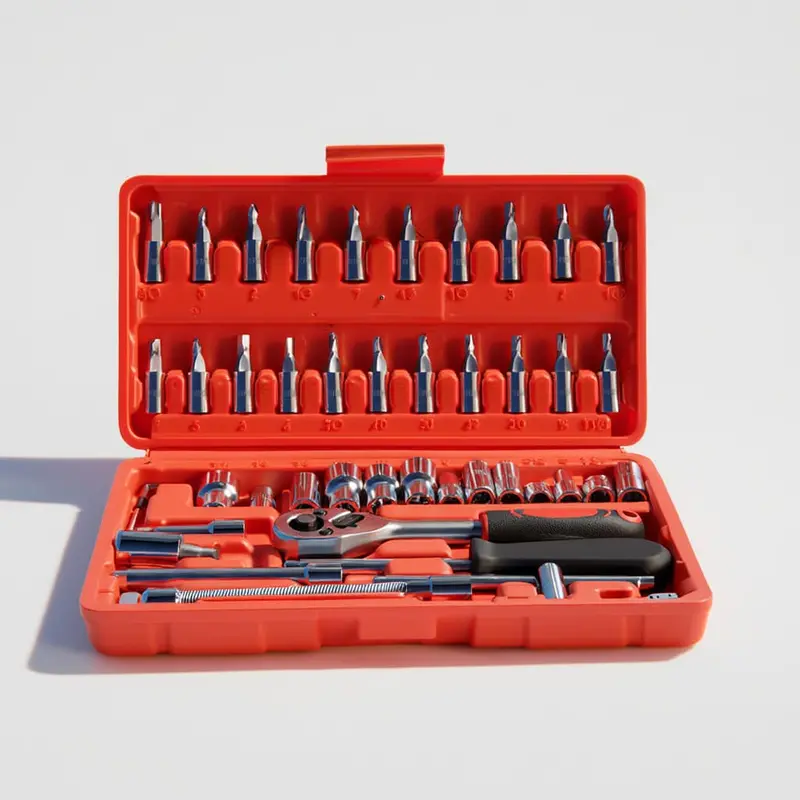 Car Repair Tool Socket Set - Small V1 Tool Kit - Combination Socket Wrench Set Ratchet Spanner Tools Set Box Set 2