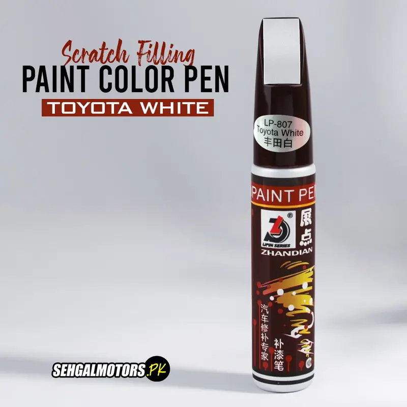 Car Scratch Filling Paint Color Pen Toyota White  - Lp-807 1