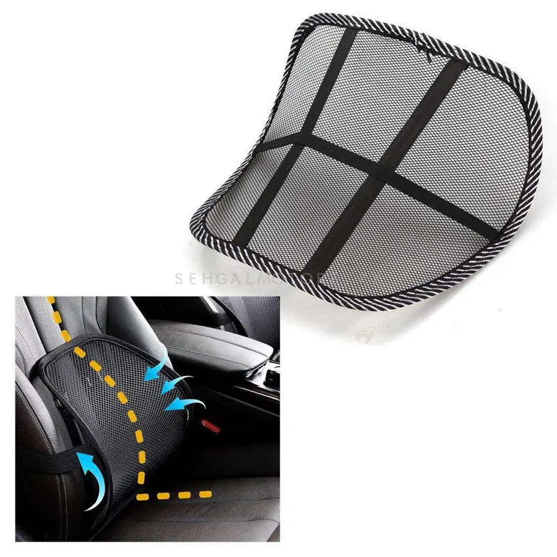 Car Seat Backrest Cushion - Black 2