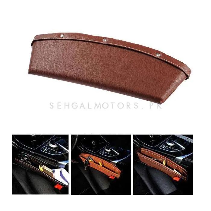 Car Seat Gap Filler Leather Mustard - Each 1