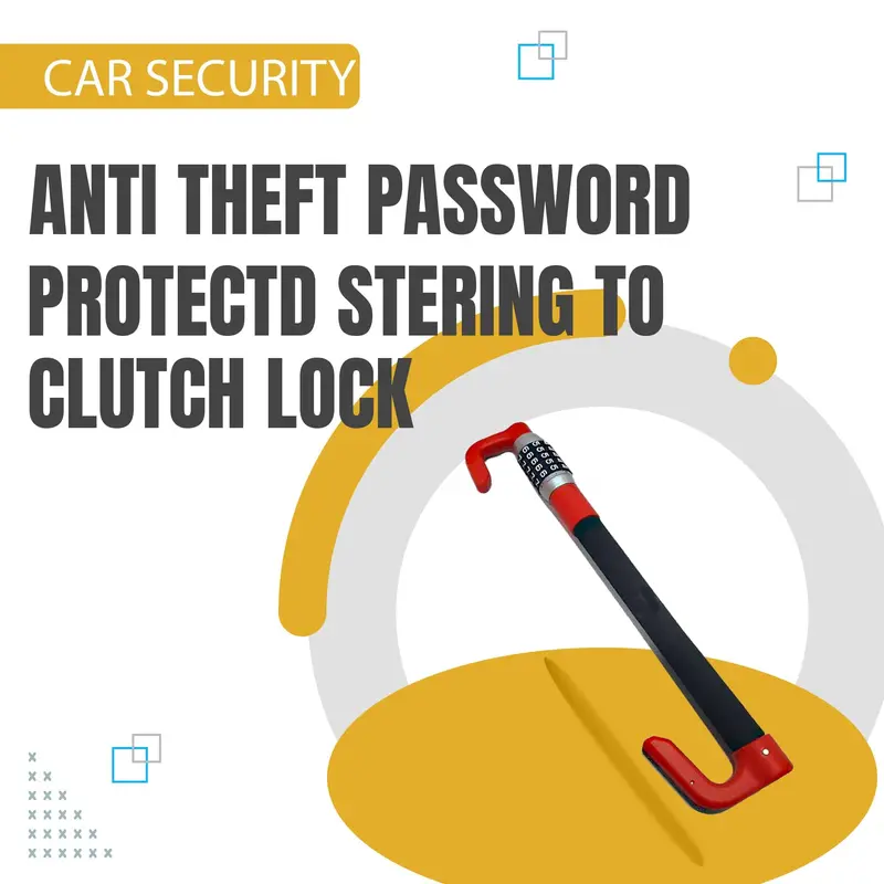 Car Security Anti Theft Password Protected Steering To Clutch Lock 1