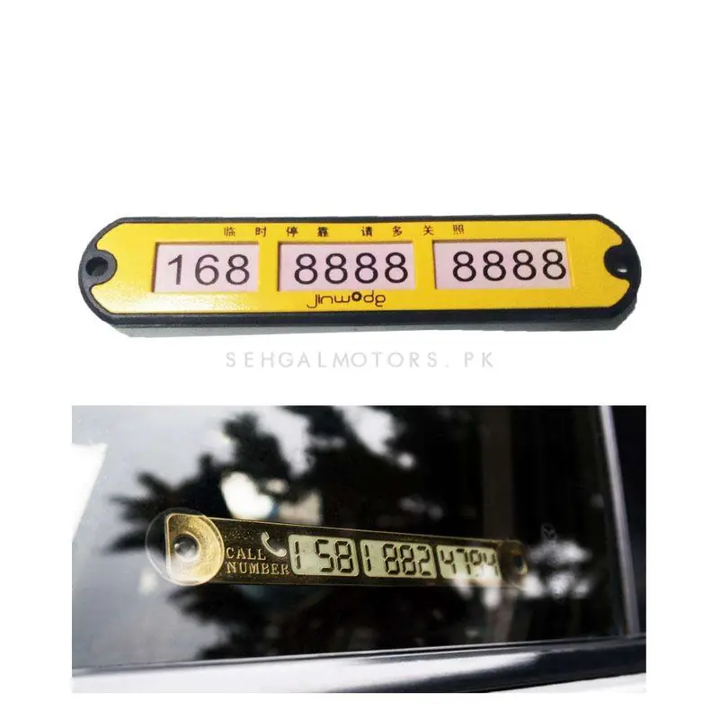 Car Temporary Parking Mobile Number Plate Frame - Car Temporary Parking Card Phone Number Plate 2