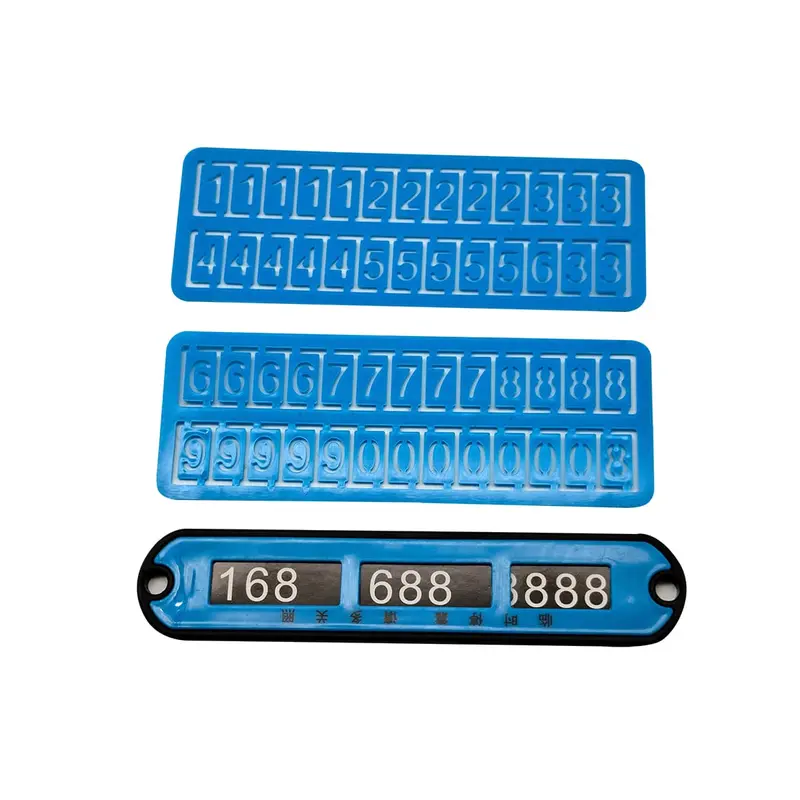 Car Temporary Parking Mobile Number Plate Frame - Design B 2