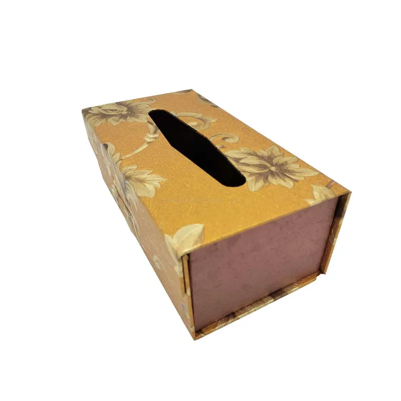 Car Tissue Box Flowers Style - Copper 2