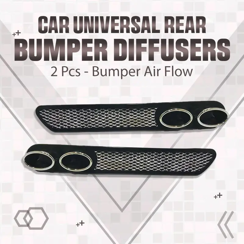 Car Universal Rear Bumper Diffusers 2 Pcs - Bumper Air Flow | Back Bumper Guard Car Styling 1