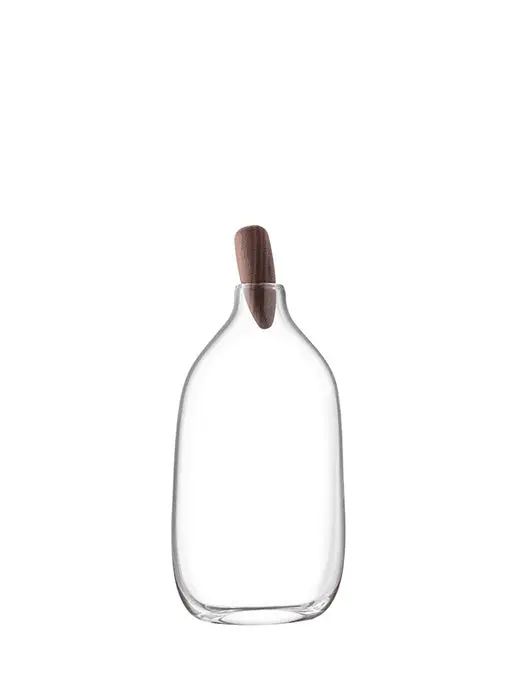 Carafe  À Décanter De 1.4L Et Bouchon En Noyer -  Lsa 1