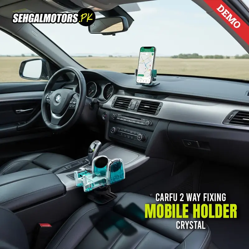 Carfu 2 Way Fixing Crystal Mobile Holder - A70330 1