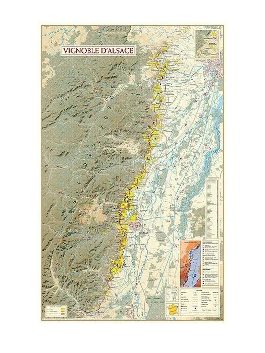 Carte Des Vignobles D'alsace 1