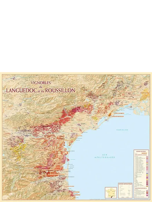 Carte Des Vignobles Du Languedoc-Roussillon 1