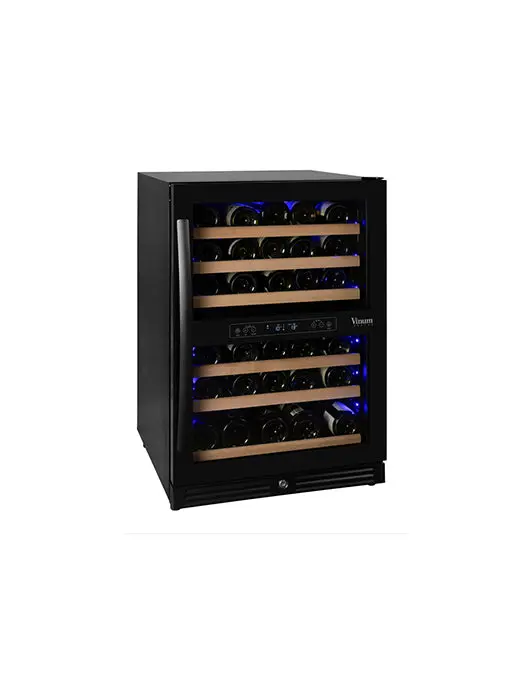 Cellier 46 Bouteilles Porte Vitrée (2 Zones De Température)- Vinum 1