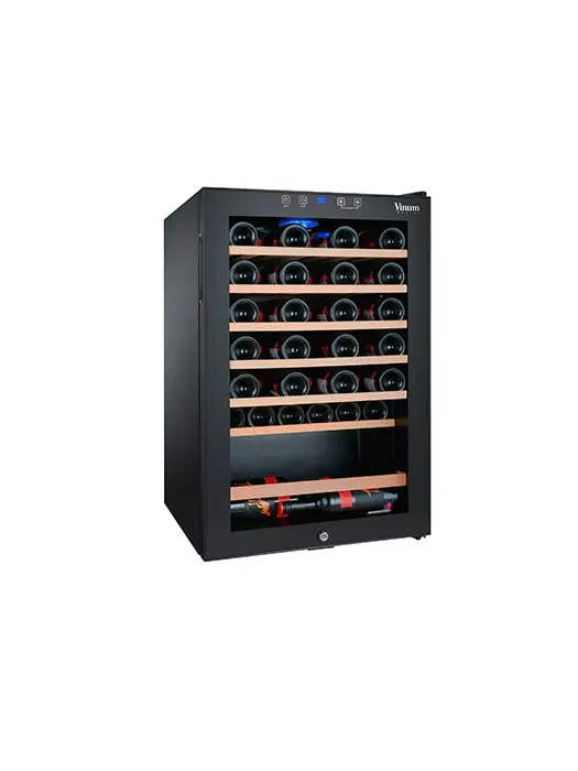 Cellier 48 Bouteilles Avec Porte Vitrée Avec Cadre (Noir)- Vinum 1