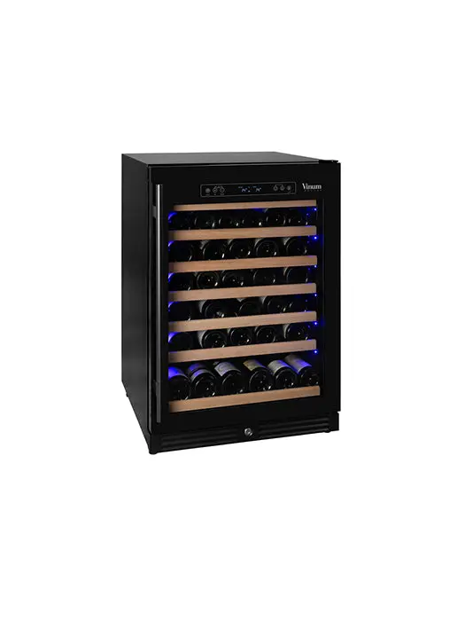 Cellier 60 Bouteilles Avec Porte Vitrée Full Glass (Noir)- Vinum 1