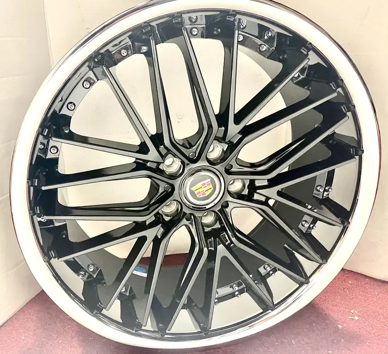 Ceo Black Stainless Lip 20" X 8.5" Set Of 4 Wheels 5X120 2