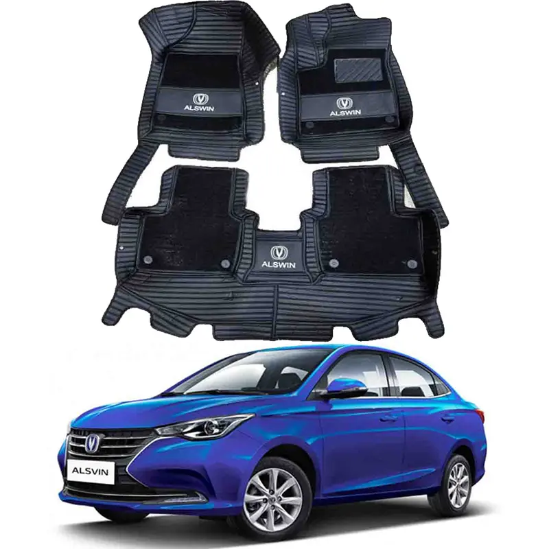 Changan Alsvin 10D Floor Mat Black With Black Model 2021-2022 1