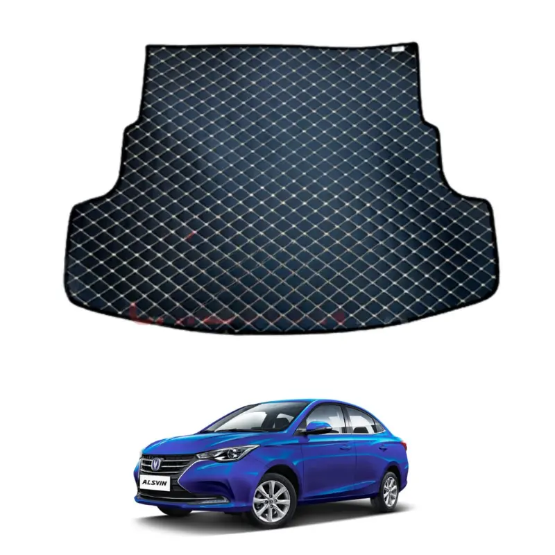 Changan Alsvin 7D Eco Trunk Mat With (Black Or Beige Stitch) Model 2021-2022 1