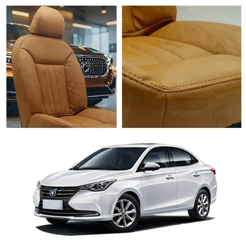Changan Alsvin Audi Design Brown Seat Covers 2021 - 2025 1