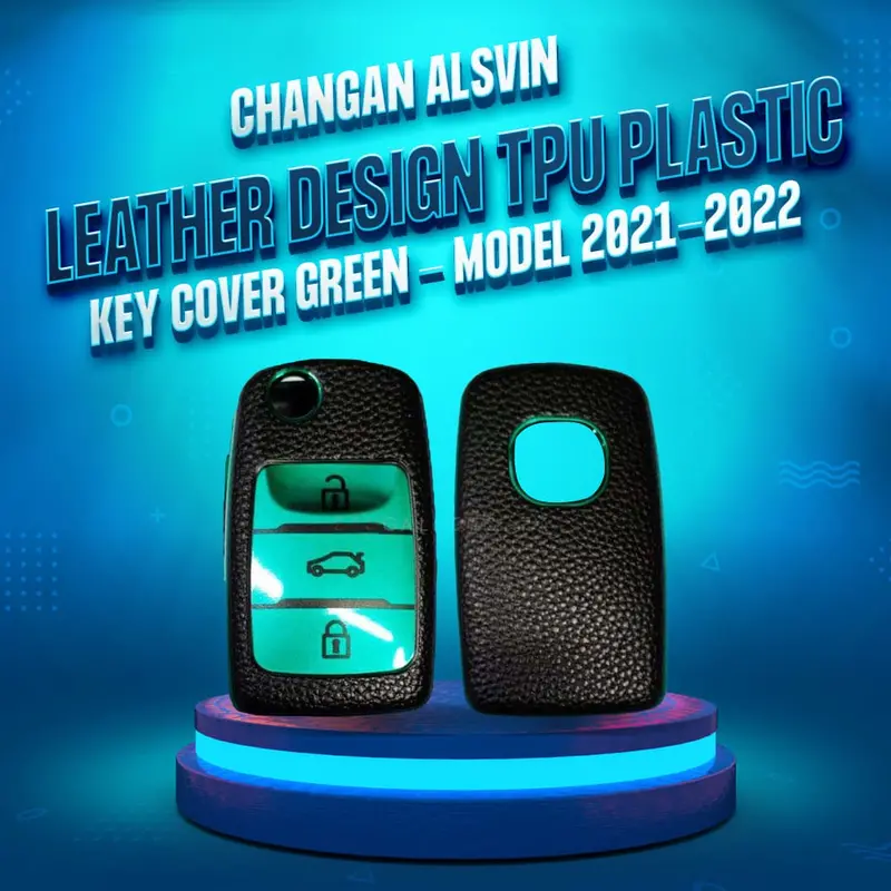Changan Alsvin Tpu Plastic Key Cover Green 2021 - 2025 - - Leather Texture 1