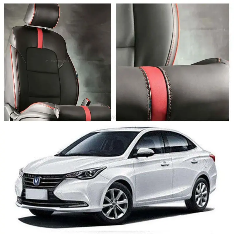Changan Alsvin Type R Black Red Seat Covers 2021 - 2025 1