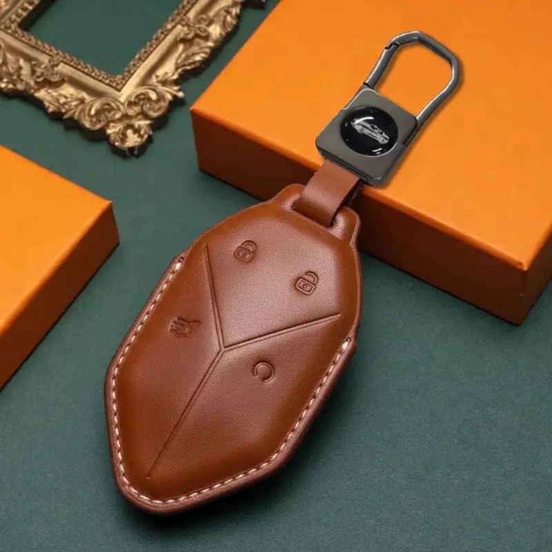 Changan Deepal Leather Key Cover Camel 1