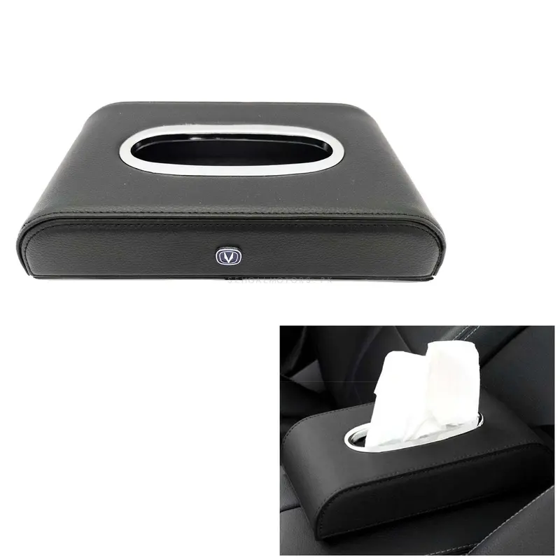 Changan Logo Car Tissue Holder Case Box 5Cm - Black 2