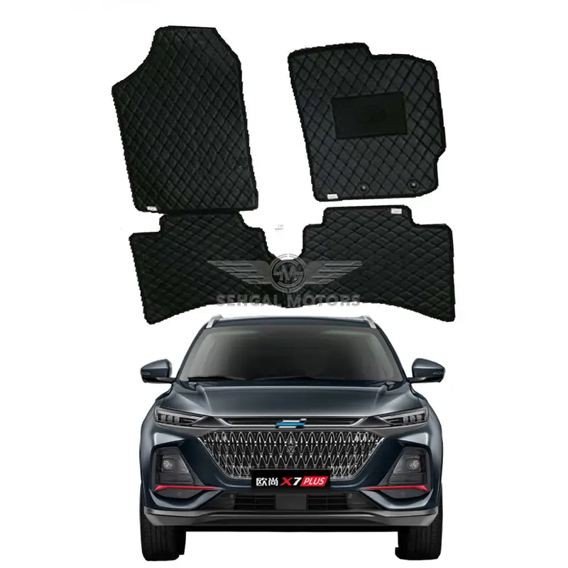 Changan Oshan 7D Eco Floor Mat Black With Black Stitch Model 2021-2022 1
