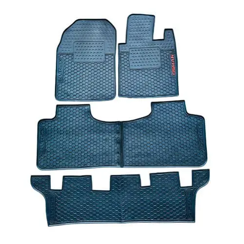 Changan Oshan X7 7 Seater Pvc Rubber Floor Mat Black 4 Pcs 2022 - 2025 - Mix Design - Foot Mat For Car 1