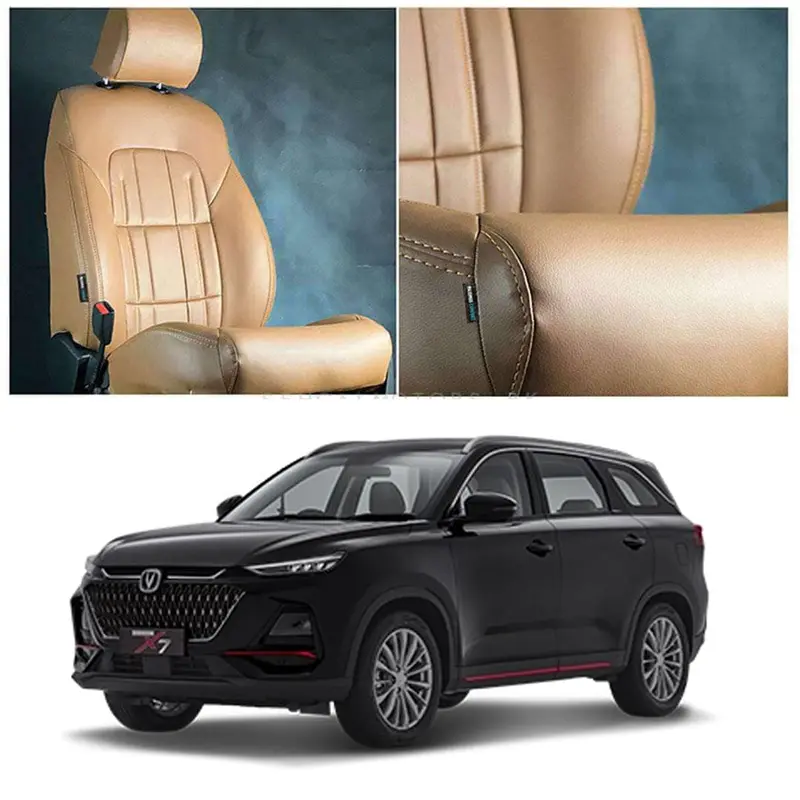 Changan Oshan X7 Audi Style Brown Brown Seat Covers 7 Seater 2022 - 2025 1