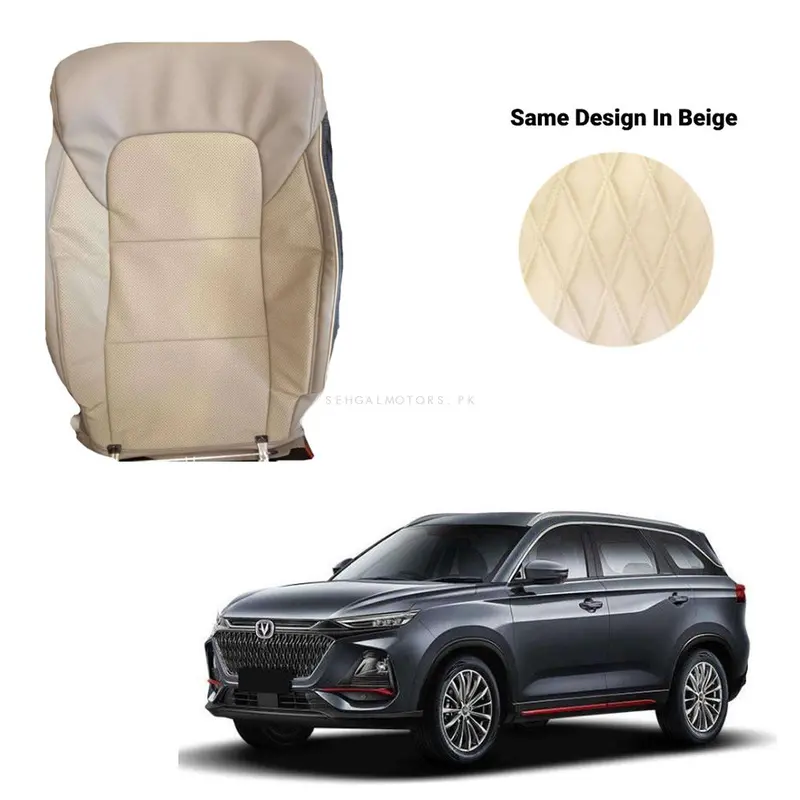 Changan Oshan X7 Breathable Beige Seat Covers 5 Seater 2022 - 2025 1
