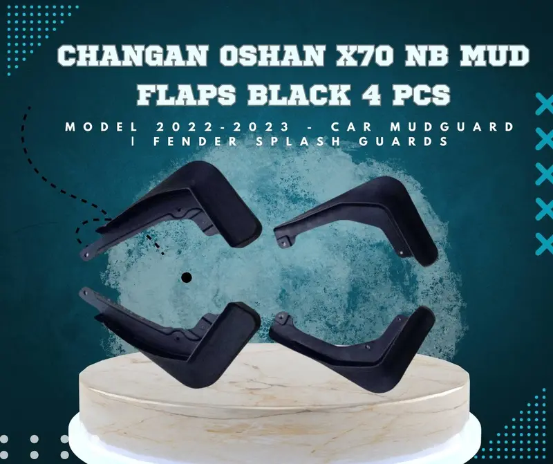 Changan Oshan X7 Front & Rear Mud Flaps - Unpainted (Set Of 4) 2026 - 2027 1