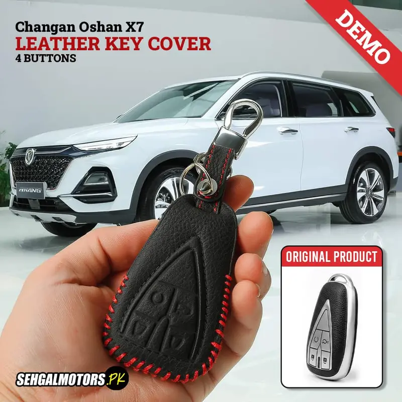 Changan Oshan X7 Leather Key Cover 4 Buttons 2022 - 2025 1