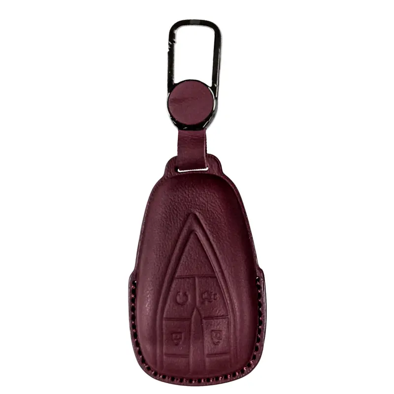 Changan Oshan X7 Tpu Key Cover Maroon 2022 - 2025 - - Leather Texture 1