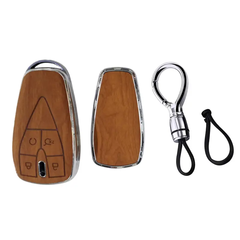 Changan Oshan X7 Tpu Key Cover Wooden Style 2022 - 2025 1