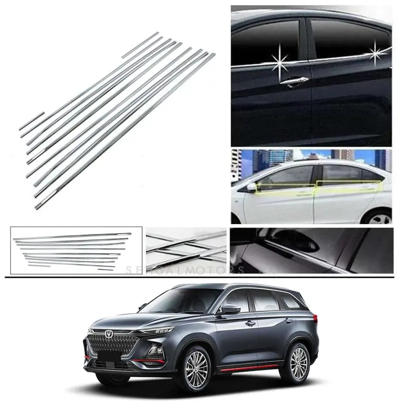 Changan Oshan X7 Window Chrome Weather Strips 10 Pcs 2022 - 2025 1