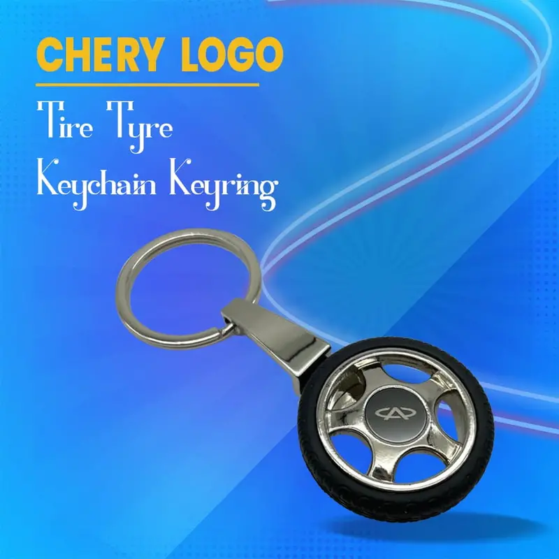 Chery Logo Tire Tyre Keychain Keyring 1