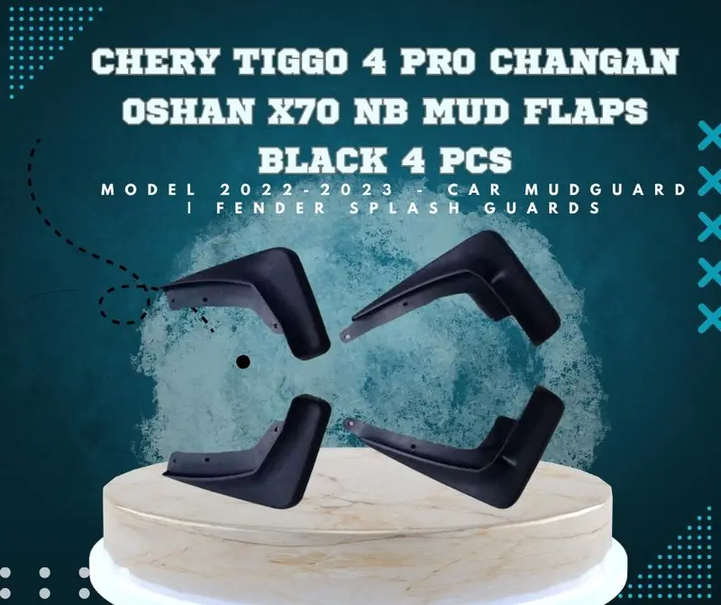 Chery Tiggo 4 Pro Changan Oshan X70 Mud Flaps 4 Pcs 2022 - 2025 - Unpainted - Car Mudguard | Fender Splash Guards 1