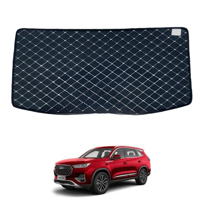 Chery Tiggo 8 Pro 7D Eco Trunk Mat Black With Beige Model 2022-2023 1