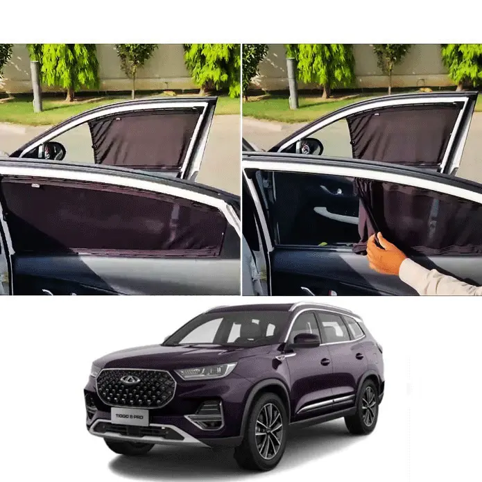 Chery Tiggo 8 Pro Custom Fit Retractable Curtains 2022-2023 - Sun Shade - Parda 1