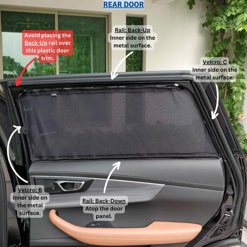 Chery Tiggo 8 Pro Custom Fit Retractable Curtains 2022-2023 - Sun Shade - Parda 2