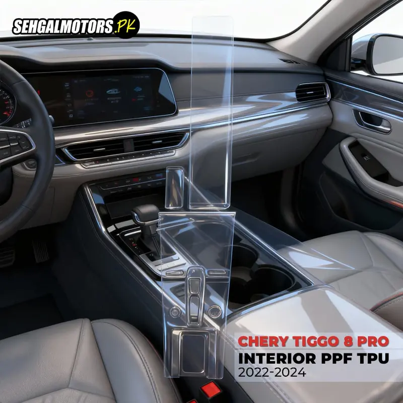 Chery Tiggo 8 Pro Interior Ppf Tpu - Model 2022-2024 1