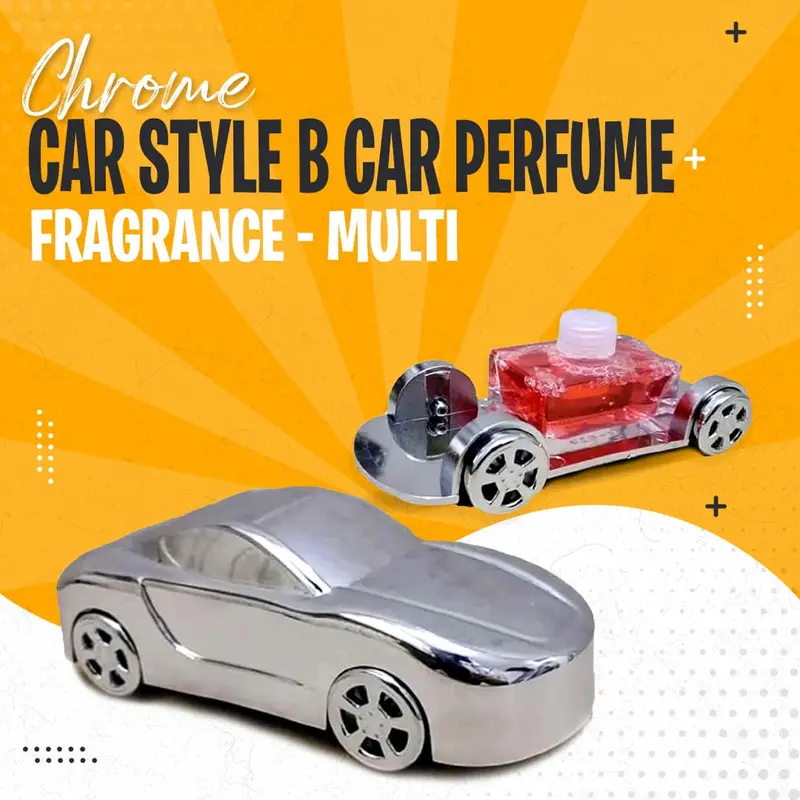 Chrome Car Style B Car Perfume Fragrance - Multi - Car Perfume Fragrance Freshener Smell 1