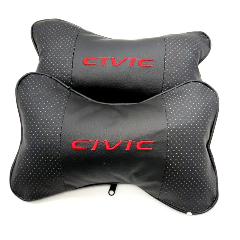 Civic Compatible Imported Neck Rest Headrest Pillow Cushion Pair 2