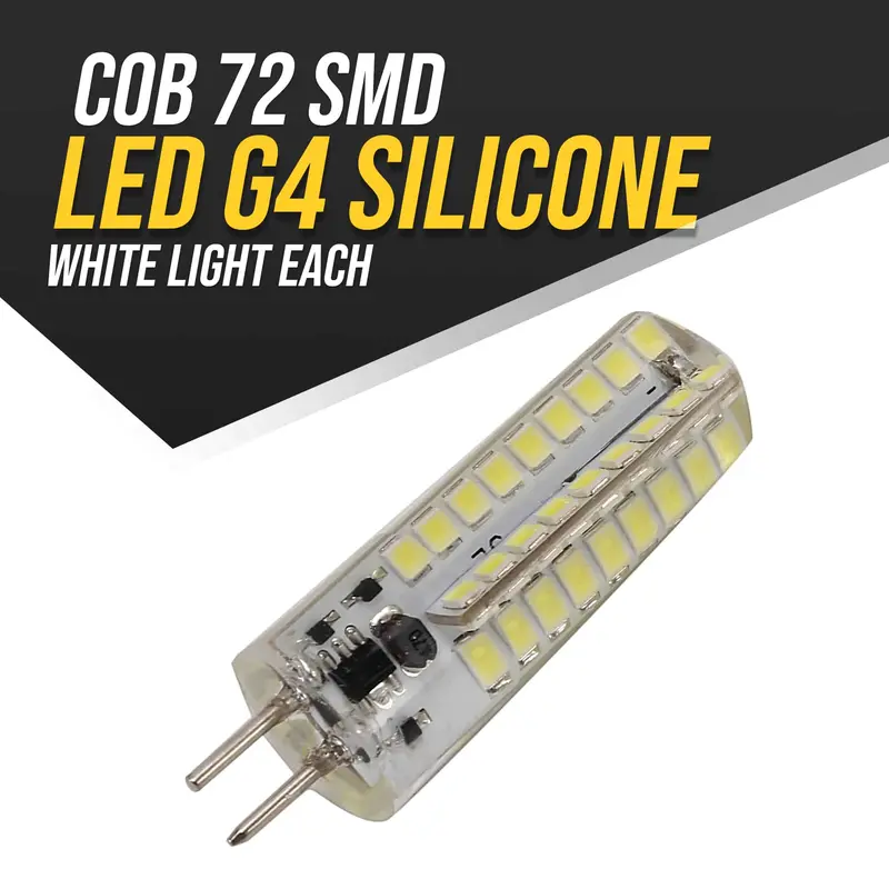 Cob Led G4 Silicone 72 Smd White Light Each 1