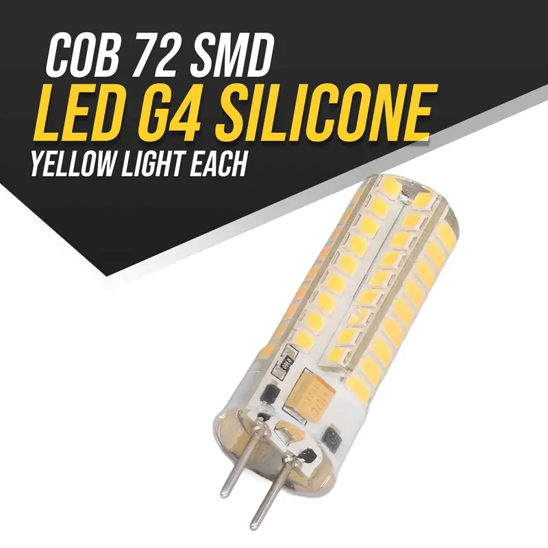 Cob Led G4 Silicone 72 Smd Yellow Light Each 1