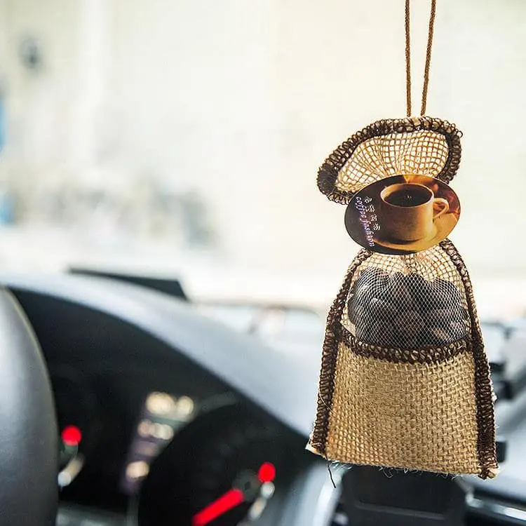 Coffee Beans Car Perfume Fragrance Hanging For Car - Multi Design Packaging And Coffee Bag 1