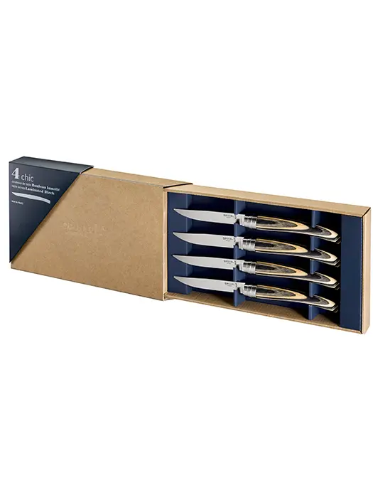 Coffret De 4 Couteaux De Table Chic- Opinel 1